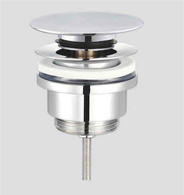 Nordic K design push open bundventil 1 1/4" i krom